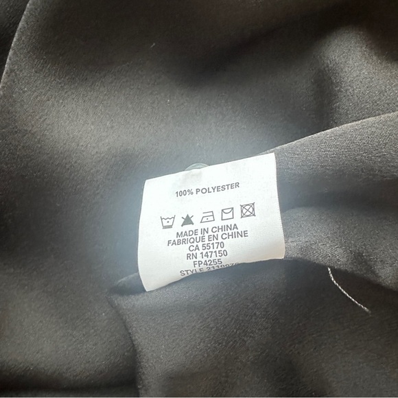 FRANK AND OAK TIE FRONT BLACK  BLOUSE - XS - Picture 4 of 10